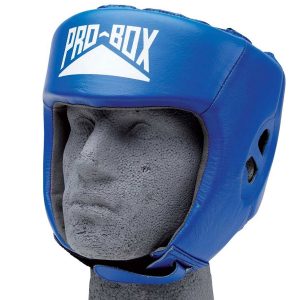 Pro Box Club Essentials Leather Headguard Blue