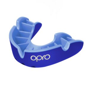Opro silver mouthguard Blue
