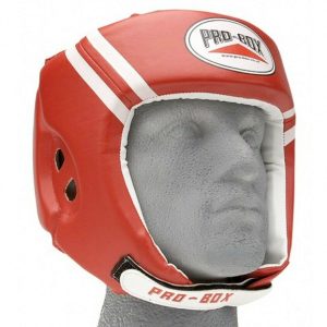 Pro Box Essentials PU headguard Red